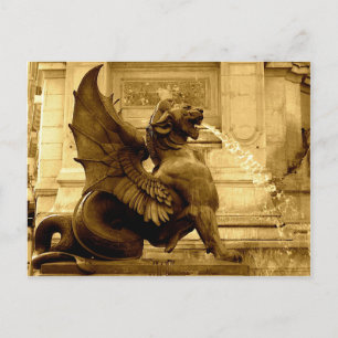 Rua: Michel Fountain - Paris, França Cartão postal