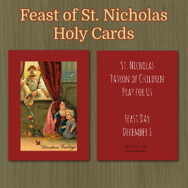 Rua: Nicholas de Myra Bishop Cartões Sagrados