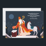 Rua, Nicholas e seu cartão de saudação de cavalos<br><div class="desc">Um belo cartão de boas-vindas com Ruas. Nicholas e seu cavalo branco em presentes de cobertura. (Imagem de Freepik). O cartão é fácil de personalizar com seu texto, fonte e cor da fonte. Não exatamente o que você está procurando? Todos os nossos produtos podem ser personalizados para atender às suas...</div>