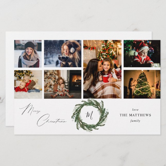 Rua Orçamentária Monograma 7 Foto Natal-Wh Médio (Frente/Verso)