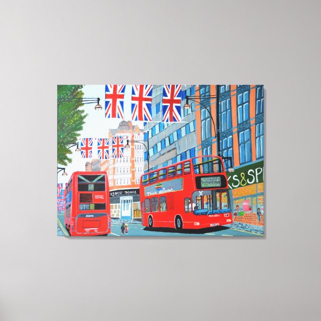 Rua Oxford - Arte de canvas de Diamond Jubilee da  (Frente)