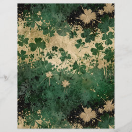 Rua. Padrão de cobertura verde e bege do dia de Pa