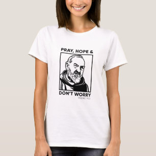 Rua. Padre Pio Católico Camisa Cristã