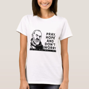 Rua. Padre Pio Católico Camisa Cristã