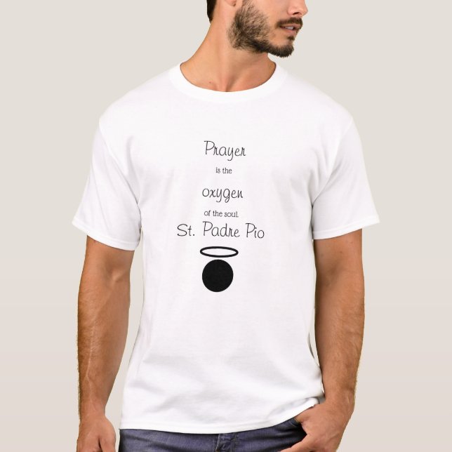 Rua. Padre Pio Cote T-Shirt Masculina (Frente)