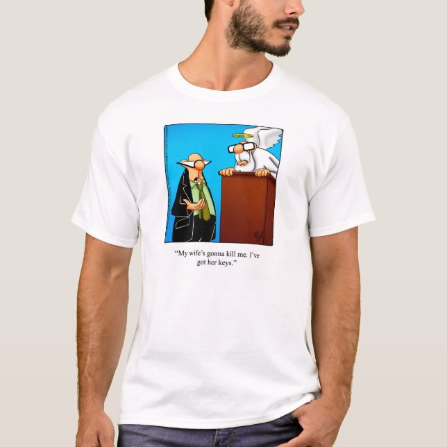 Rua Peter Humor, Camiseta das Chaves da Esposa (Frente)