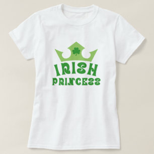 Rua princesa irlandesa. T-Shirt do dia de Patrick
