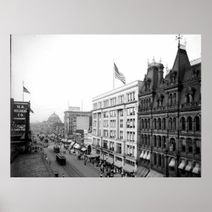 Rua Principal 1904, Buffalo NY Impressão