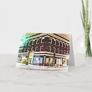 Rua principal de cartão de Natal (vazio)