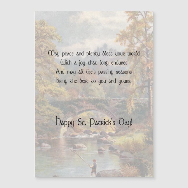 Rua Rustic Landscape, Bênção Irlandesa no Dia de P (Frente)
