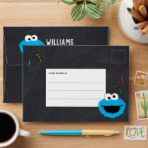 Rua Sésamo | Cookie Monster Birthday Chalkboard