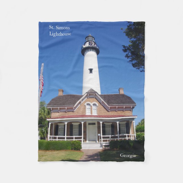 Rua. Simons Lighthouse, cobertor de velo (Frente)