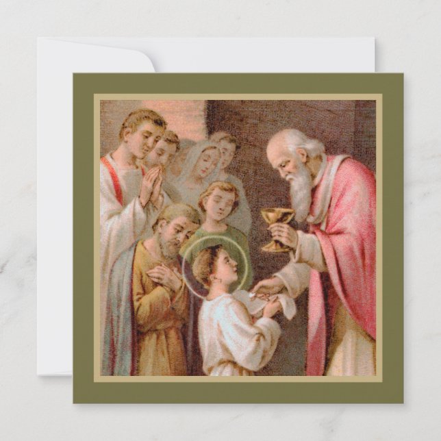 Rua. Tarcisius recebendo o Eucarista (BL 02) (Frente)