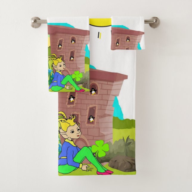 Rua, Toalha de Banheiro do Dia de Patrick, fixa pi (Insitu)