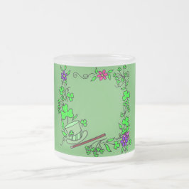 Rua Verde de Véu Irlandês. Vidro da Caneca do Patr