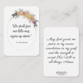 Rua. Zelie Martin Consolation Misriage - Cartão Sa