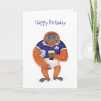 Ruaridh, o cartão de aniversário do rugby orangota