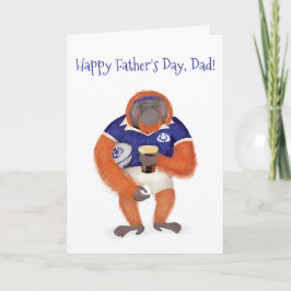 Ruaridh, o cartão de Dia de os pais de rugby orang