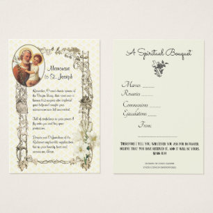 Ruas. Buquê espiritual Joseph Oração Sagrada