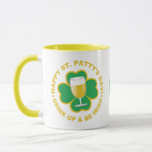 Ruas, canecas de monograma personalizadas do Dia d