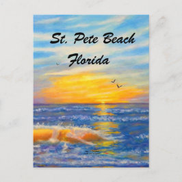 RUAS. CARTÃO POSTAL PETE BEACH OCEAN WAVES