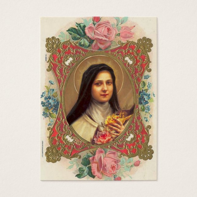 Ruas Católicas. Aqueles Cartões Pequenos Flores (Frente)