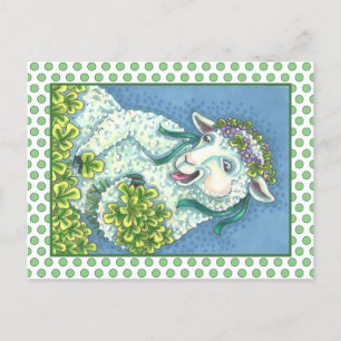 RUAS. DIA DE PATRICK IRISH EWE, CARTÃO POSTAL DE O