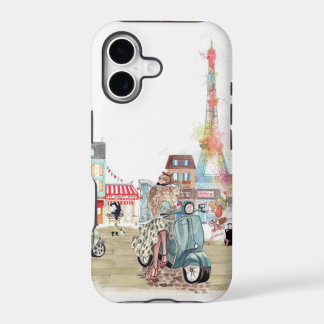 Ruas fofas de Paris colagem