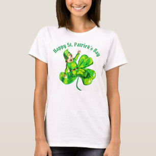 RUAS. T-Shirt BABY LEPRECHAUN DO DIA DE PATRICK