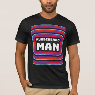 RUBBERBAND MAN MENS 1970S ANIVERSÁRIO T-SHIRTS