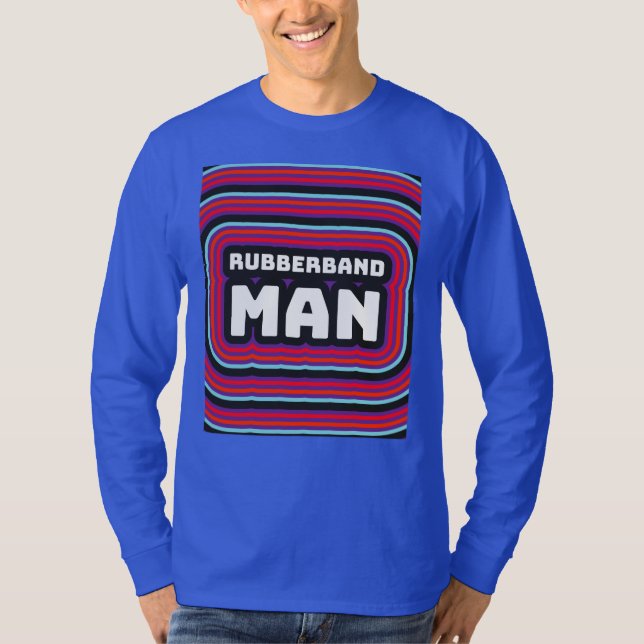 RUBBERBAND MAN MENS RETRO 1970S T-SHIRTS (Frente)
