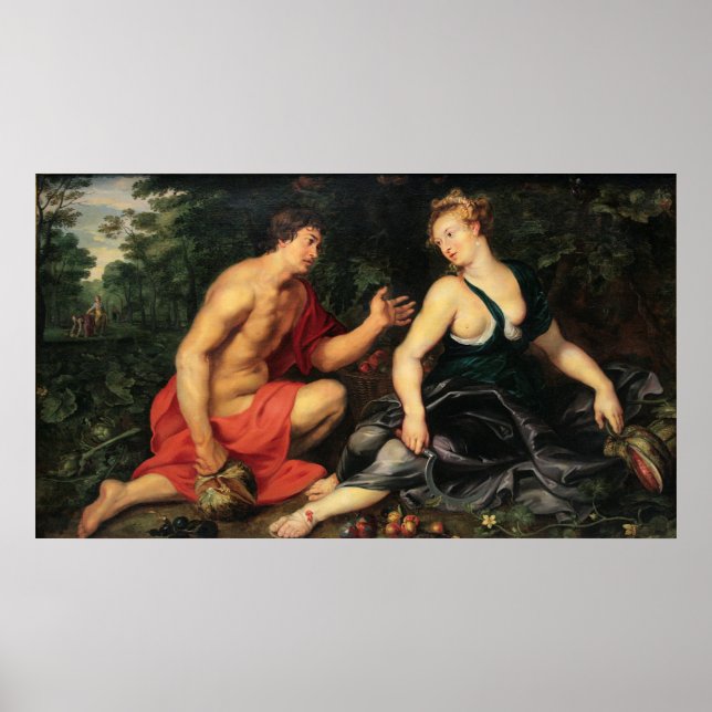 Rubens - Vertumnus e Pomona Mito-Arte Impressão (Frente)