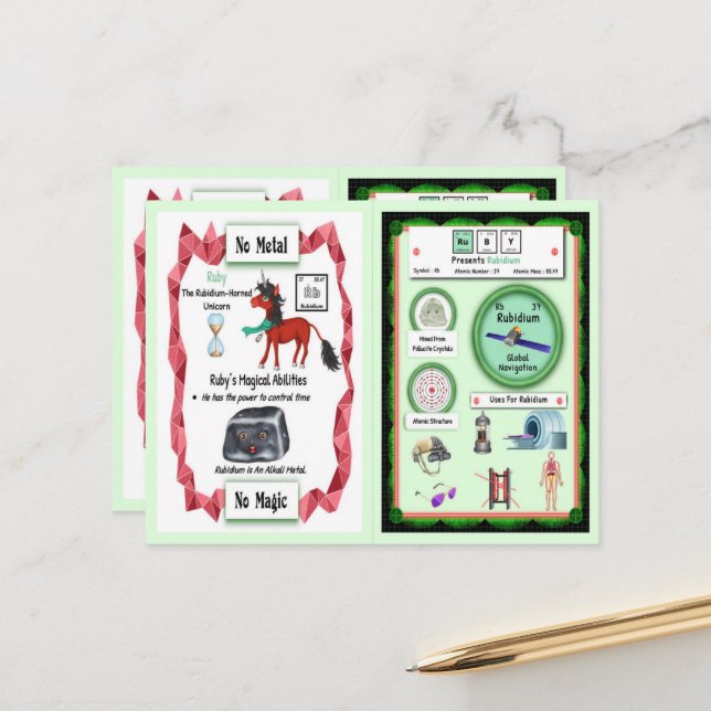 Ruby - Cartão de Jogo Unicorn Rubidium Horn (Frente/Verso In Situ)