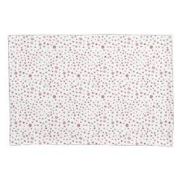 Ruby Confetti Watercolor Dots Pillowcase