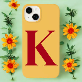 Ruby Dourado Monograma Personalizado Inicial Desig