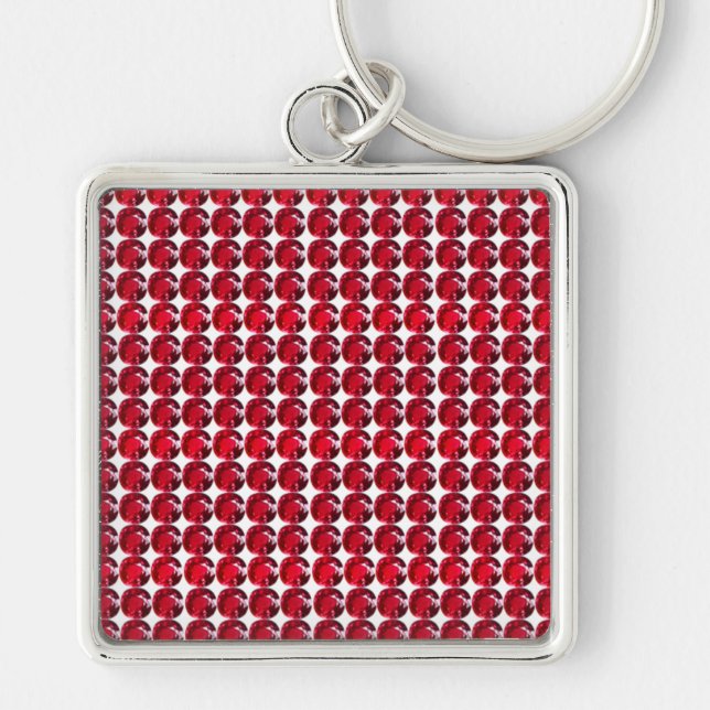 Ruby Gemstone Art, Red Chaveiro (Frente)