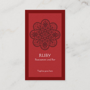 Ruby Ornament Cartão de visita
