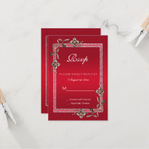 Ruby Red Gems & Glitter Ruby 40TH Wedding