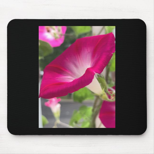 Ruby Red Morning Glory Mousepad (Frente)