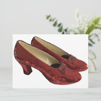 Ruby Red Slippers Calçados Cartões Vazios Desperta