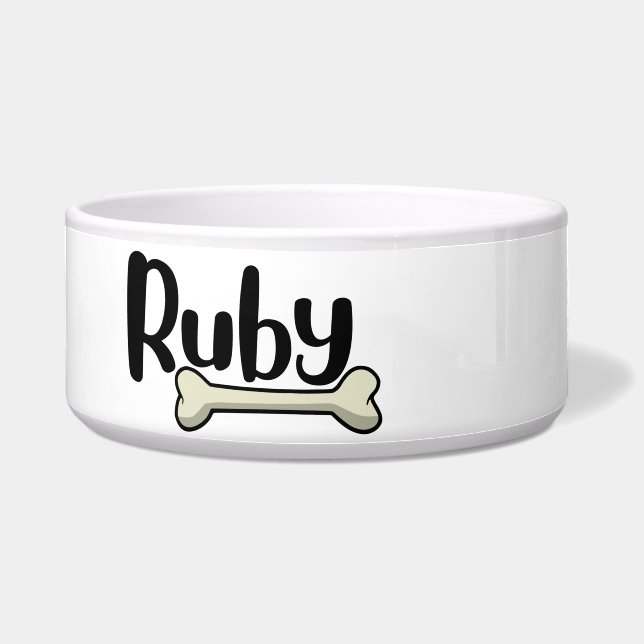 Ruby - tigela personalizada para cães (Frente)