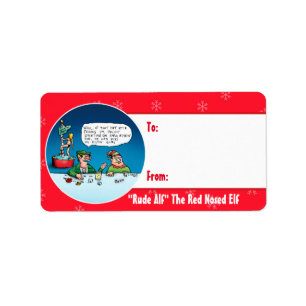 Rude Alf, as etiquetas de presentes personalizadas