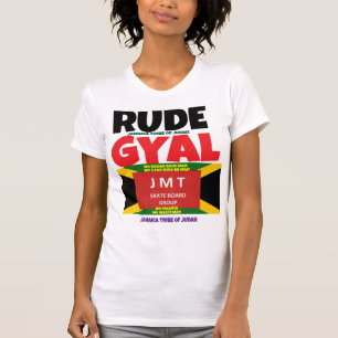 RUDE GYAL. Camiseta feminina justa Bella+Canvas