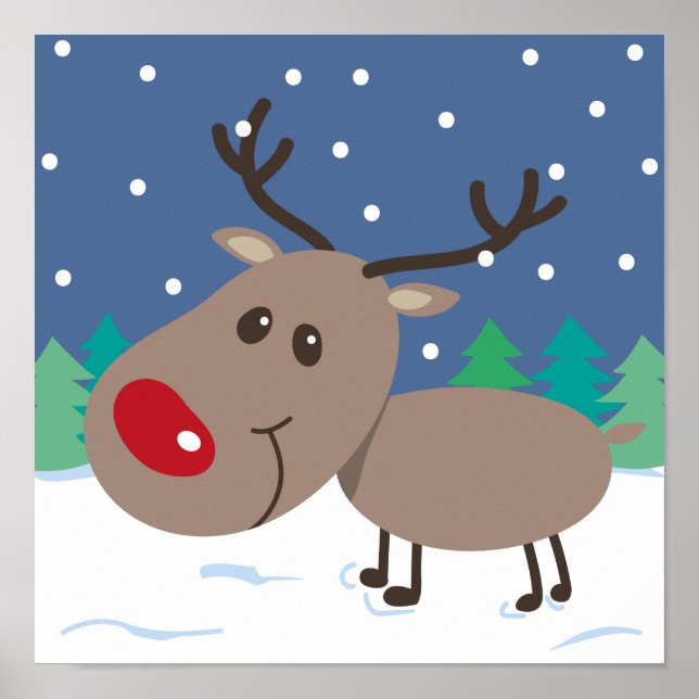 Rudolph Cute - Poster (Frente)