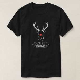 Rudolph o t-shirt com o nariz vermelho do Natal da