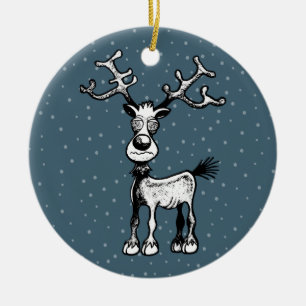 Rudolph, os Enfeites de natal da Reindeer