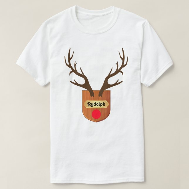 Rudolph Plaque T-Shirt (Frente do Design)
