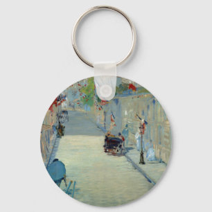 Rue Mosnier com Chaveiro de Pintura de Manet de Si