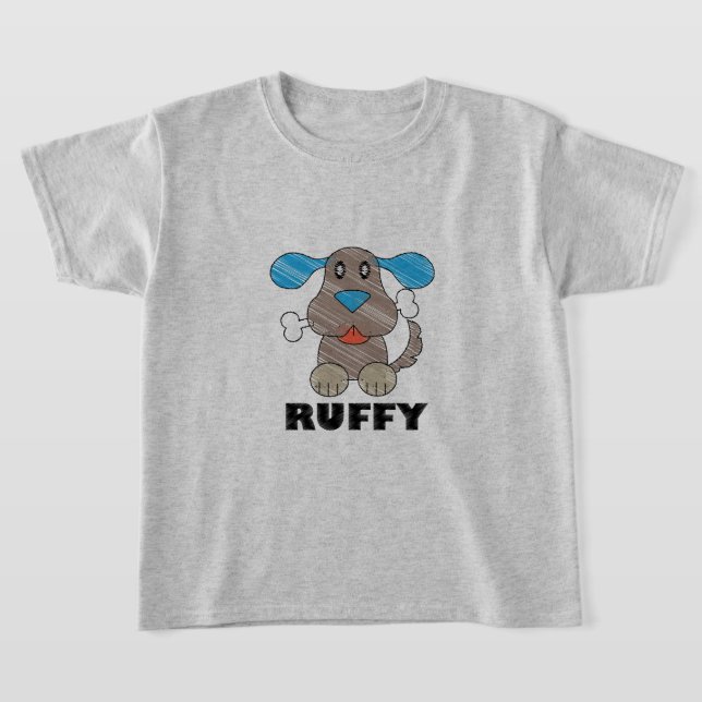 Ruffy - Camiseta Básica para Crianças (Postura )