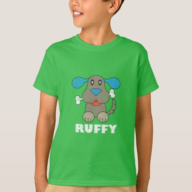 Ruffy - Camiseta Básica para Crianças (Frente)